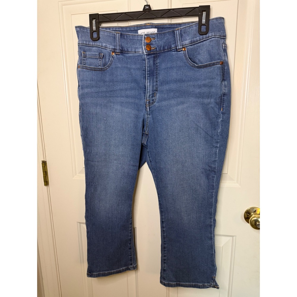 Lane Bryant Flex Magic Waistband High Rise Skinny Jeans Medium Wash Blue Size 16